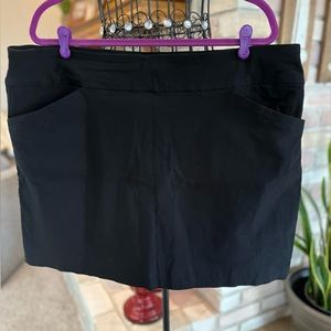 Charter club black skort - front pockets make it great for golf XXL